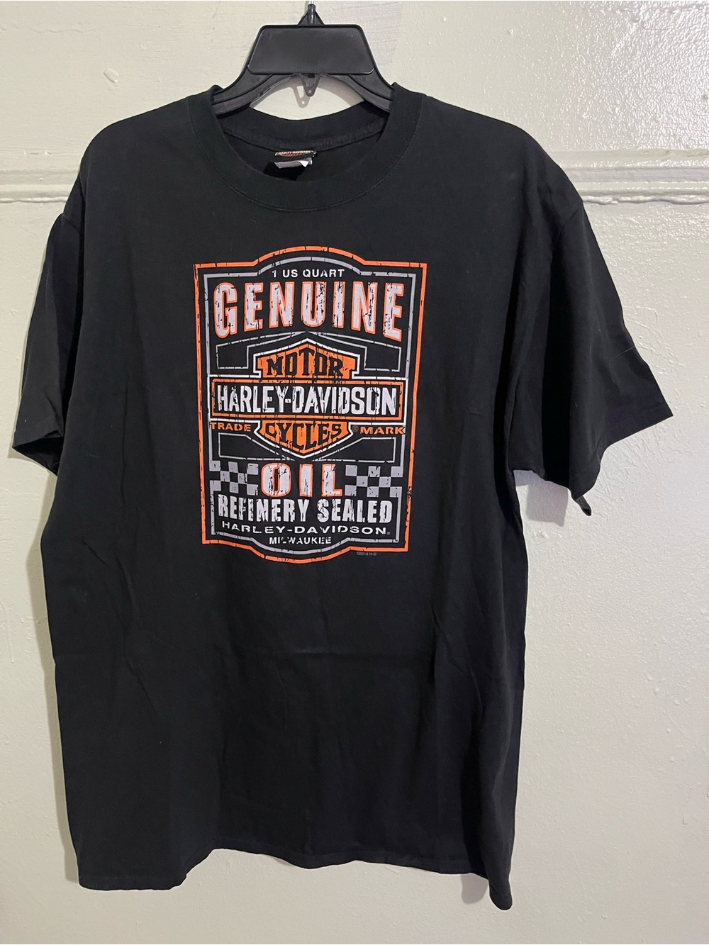 Harley-Davidson Men’s Genuine Oil Graphic T-Shirt - Black